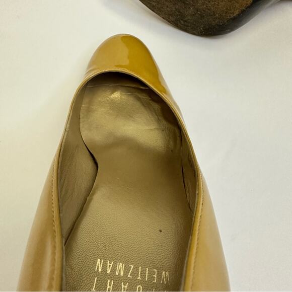 Stuart Weitzman Yellow Patent Leather Heels - Size 8.5M - Picture 7 of 11